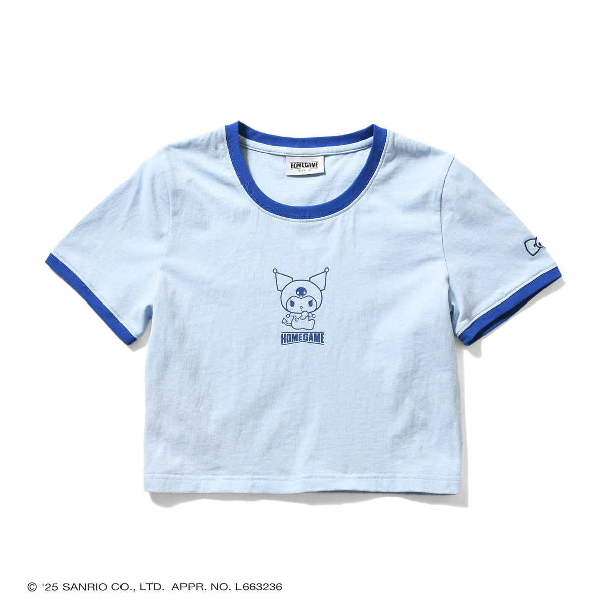 サンリオキャラクターズ×HOMEGAME - KUROMI CROPPED TEE【HG2501109】