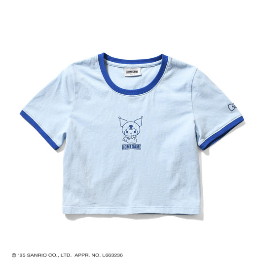 サンリオキャラクターズ×HOMEGAME - KUROMI CROPPED TEE【HG2501109】