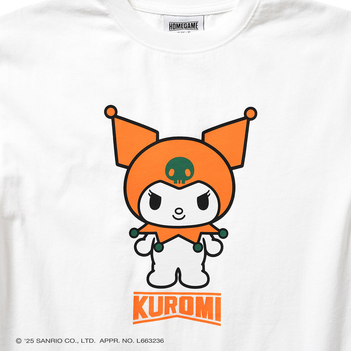 サンリオキャラクターズ×HOMEGAME - KUROMI HG COLOR TEE WHITE【HG2501105】