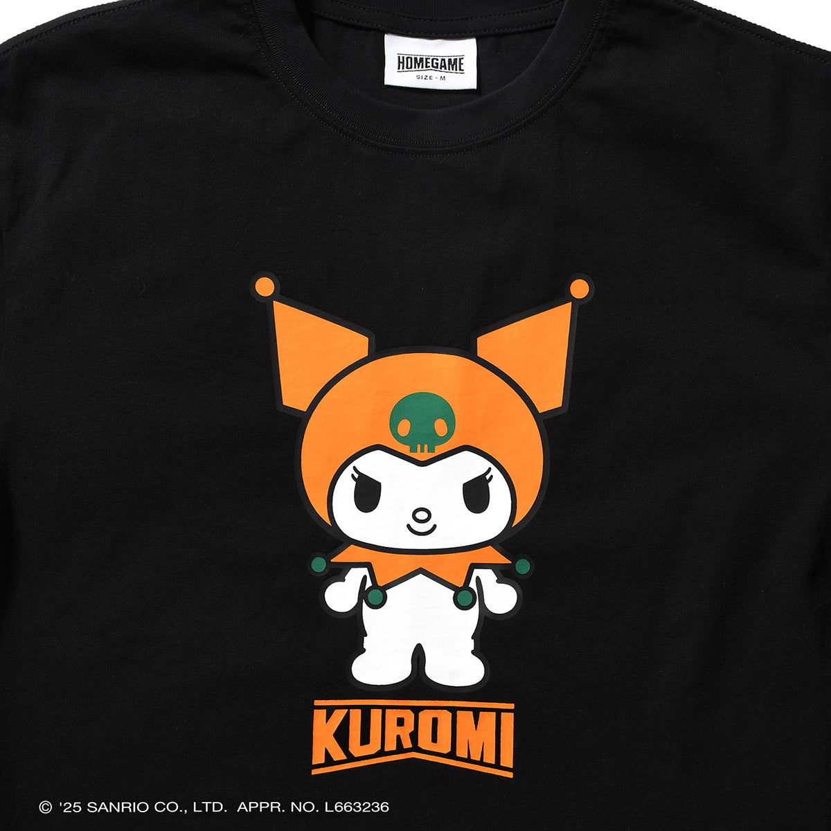 サンリオキャラクターズ×HOMEGAME - KUROMI HG COLOR TEE BLACK【HG2501105】