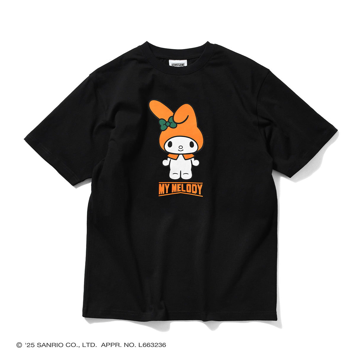 サンリオキャラクターズ×HOMEGAME - MY MELODY HG COLOR TEE BLACK【HG2501105】