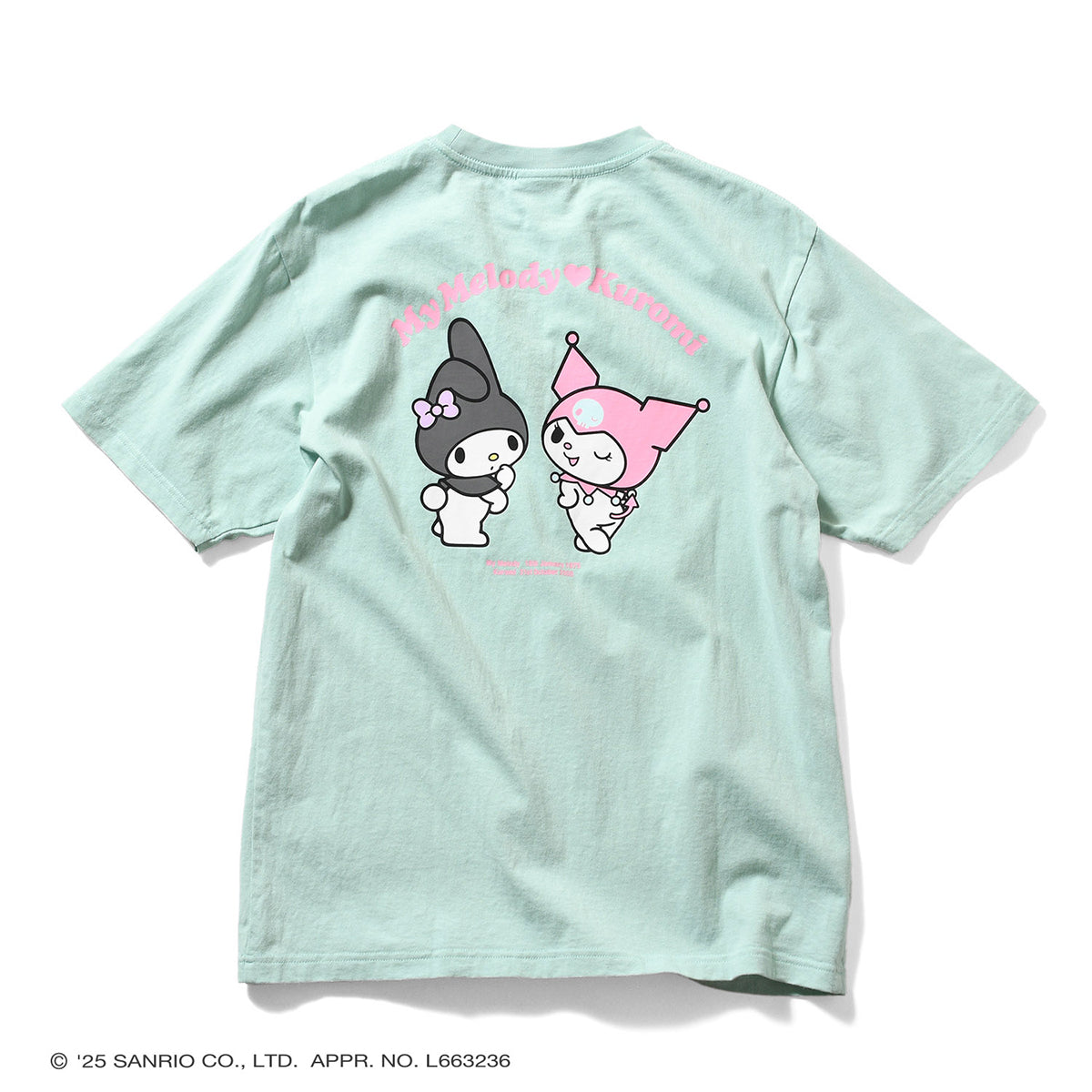サンリオキャラクターズ×HOMEGAME - MY MELODY KUROMI TEE MINT【HG2501106】