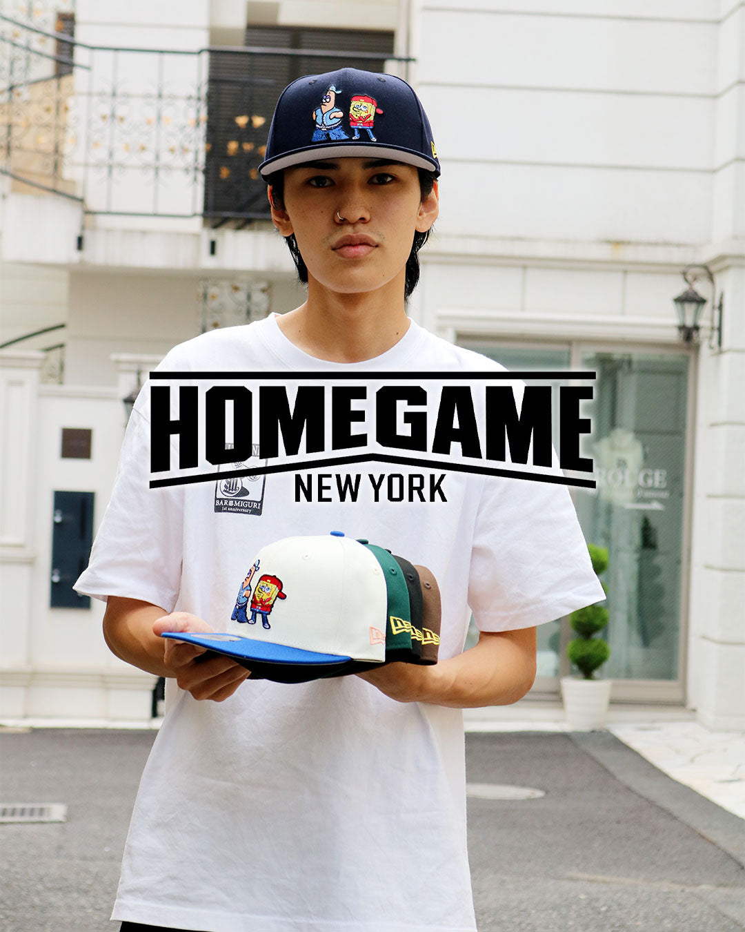 New Era × Nickelodeon - SpongeBob 9FIFTY Chrome White/Light Royal【70980077】