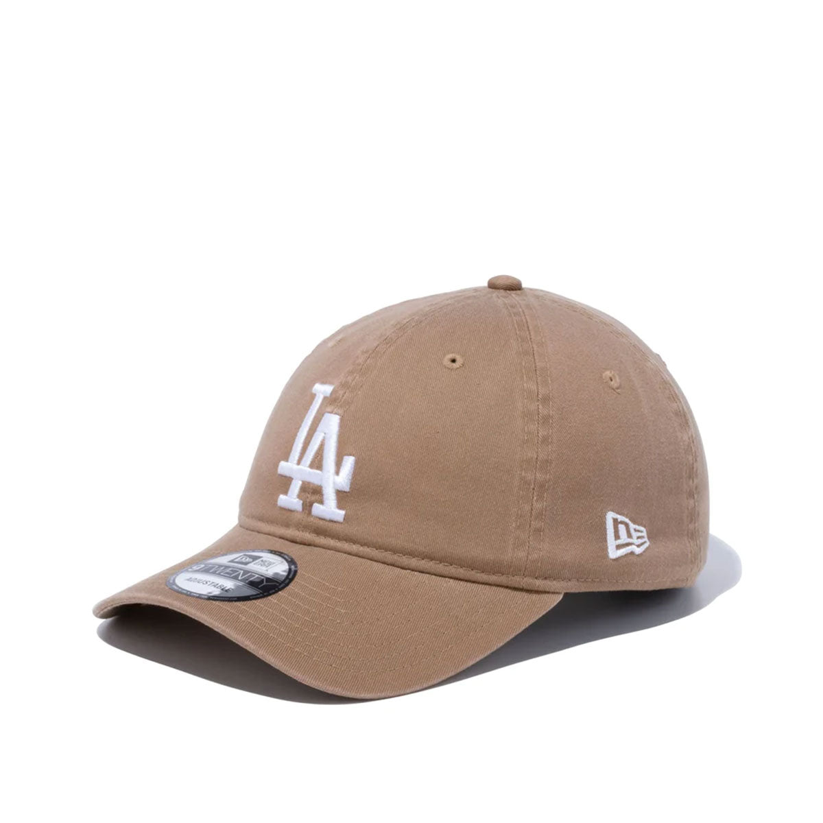 NEW ERA 13562186 布帶水洗棉質洛杉磯道奇隊卡其色 9TWENTY 13562186