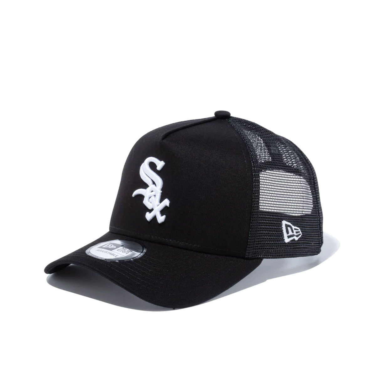 NEW ERA 12746929 A-Frame Trucker Cap Chicago White Sox Black 9FORTY 12746929