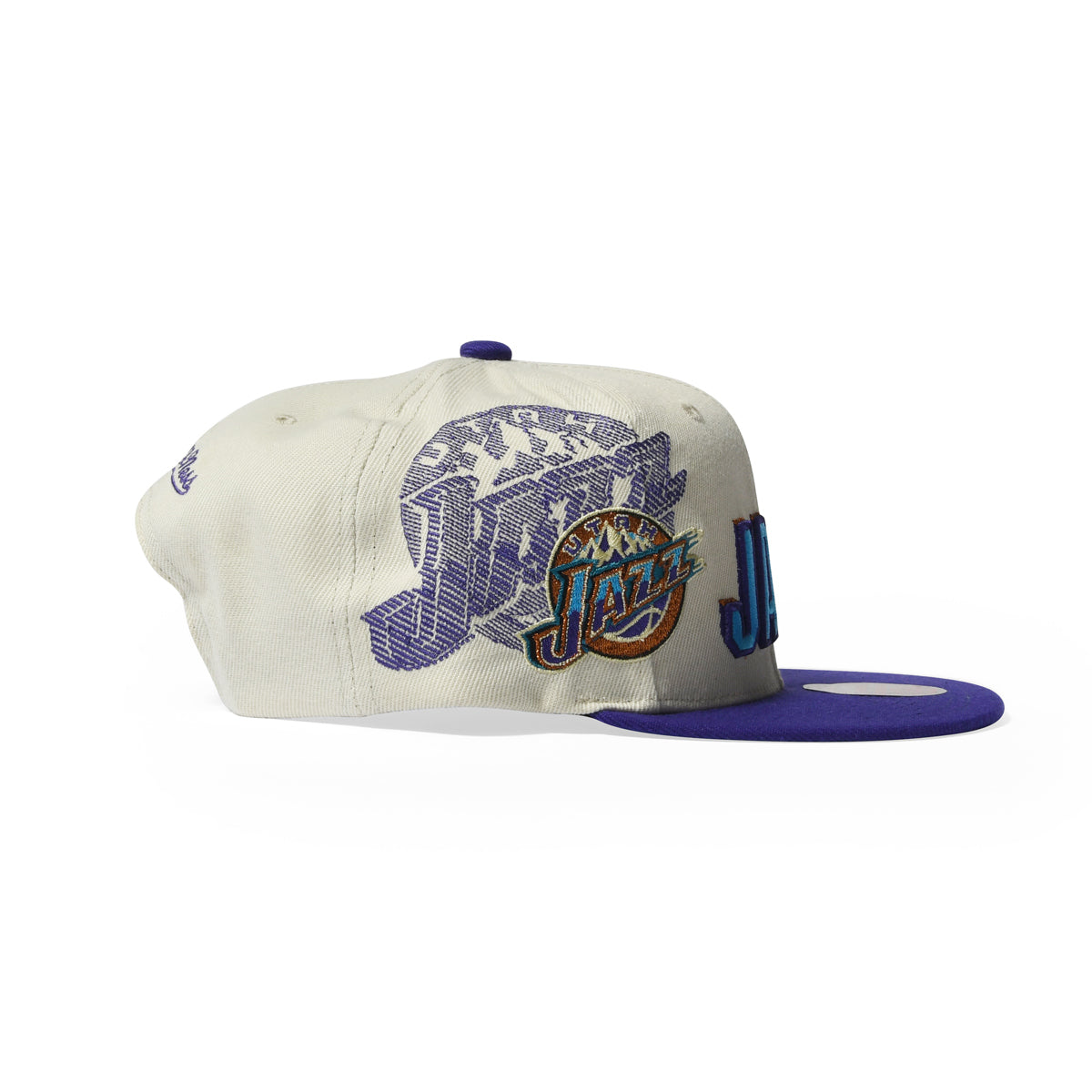 Mitchell&Ness UTAH JAZZ NBA Snapback NATURAL PURPLE VISOR
