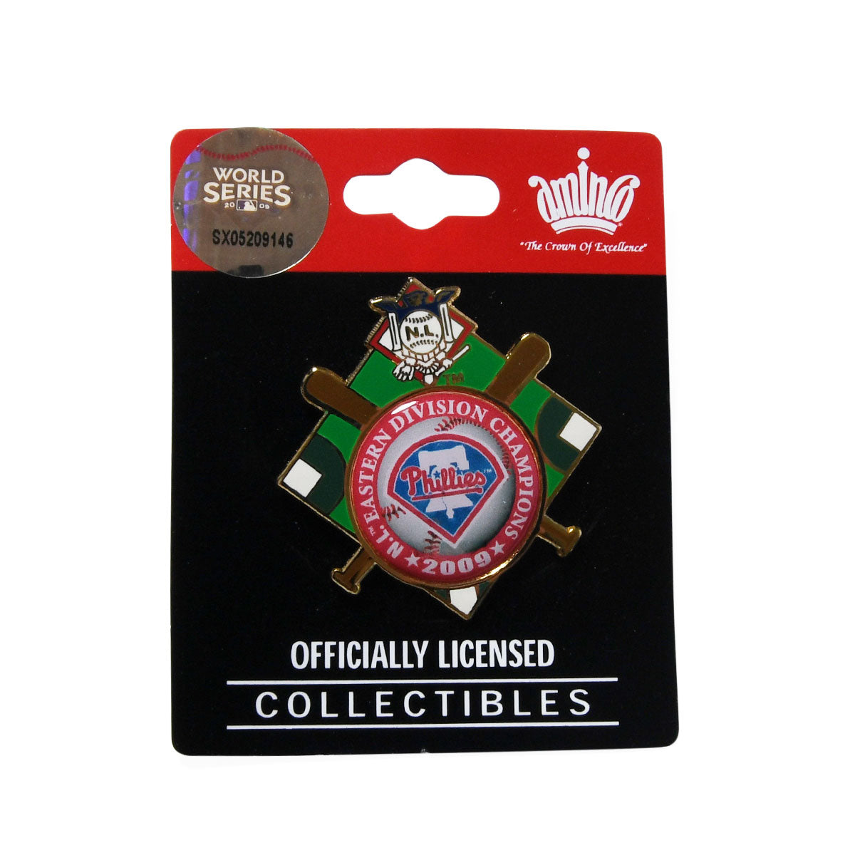 MLB-2390-ED Philadelphia Phillies 2009 Eastern Division Champs Pin