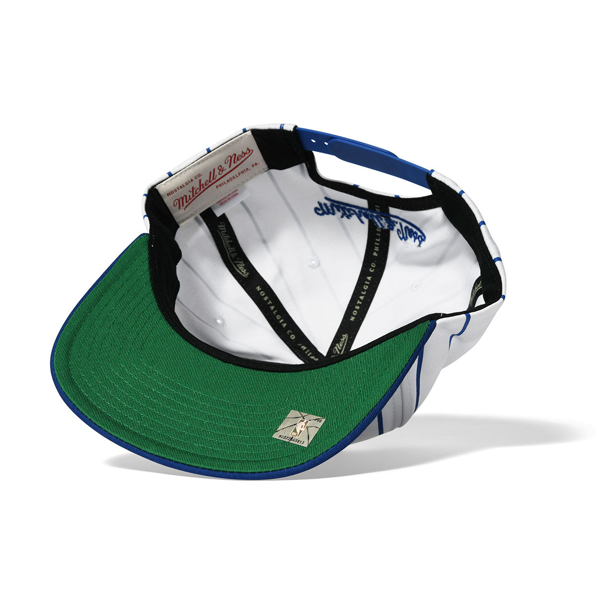 Mitchell & Ness 76ers NBA HHSS3471-P76 復古細條紋後扣 WHT