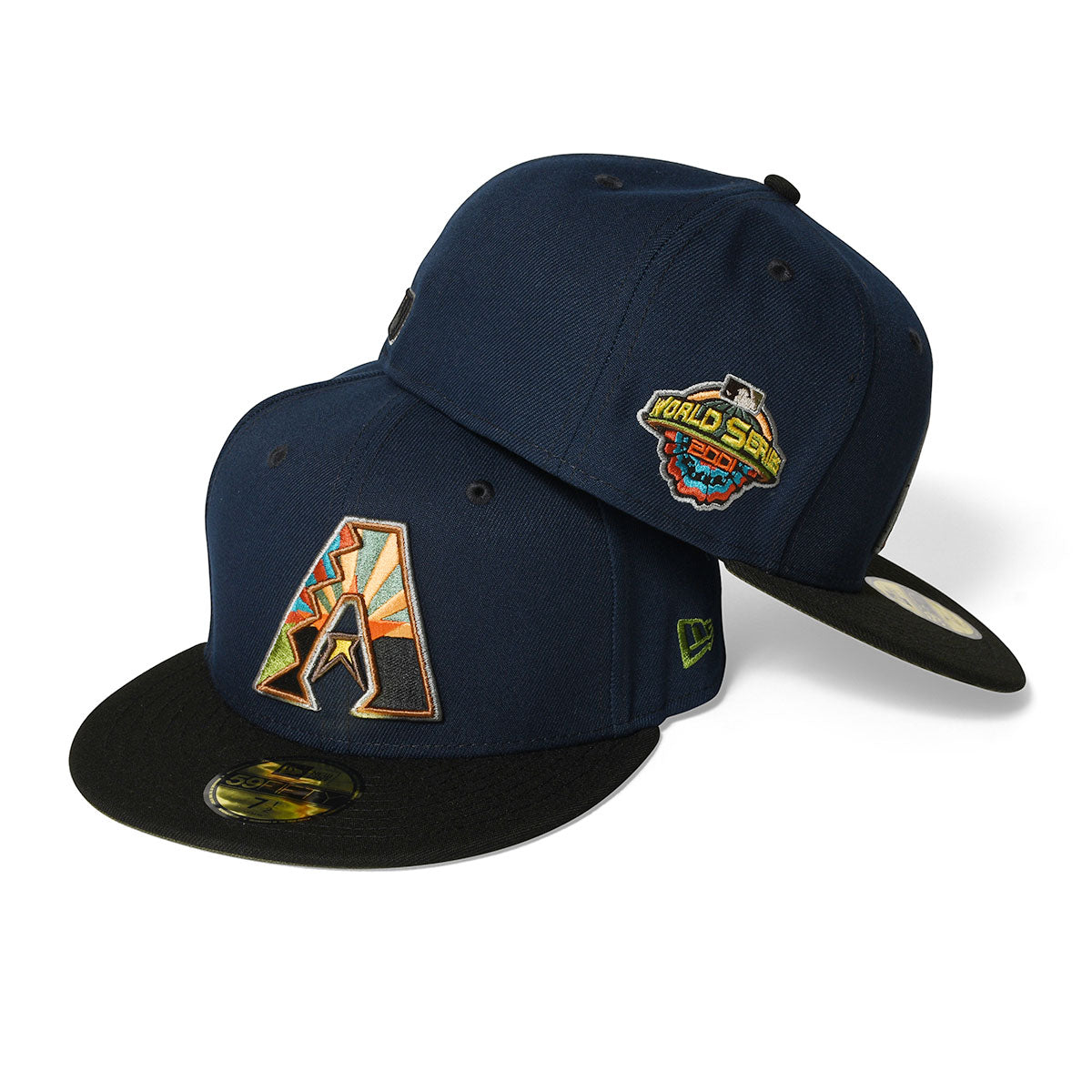 NEW ERA Arizona Diamondbacks - WORLD SERIES 2001 59FIFTY OCEAN/BLACK【13748380】