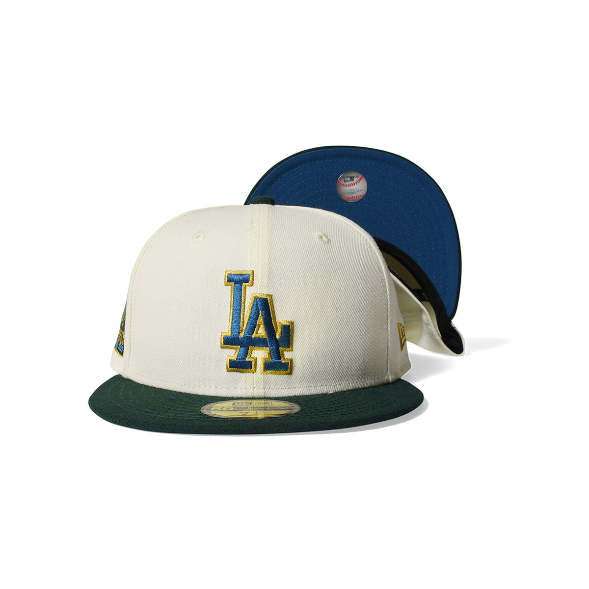 NEW ERA Los Angeles Dodgers - 60th ANV 59FIFTY CHROME/DK GREEN【13748376】