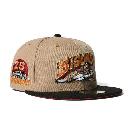 NEW ERA Buffalo Bisons - 25th ANV 59FIFTY CAMEL/BLACK【13751169】