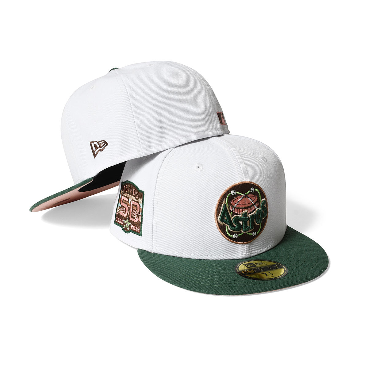 NEW ERA Houston Astros - 50th ANV 59FIFTY WHITE/PINE【13751153】