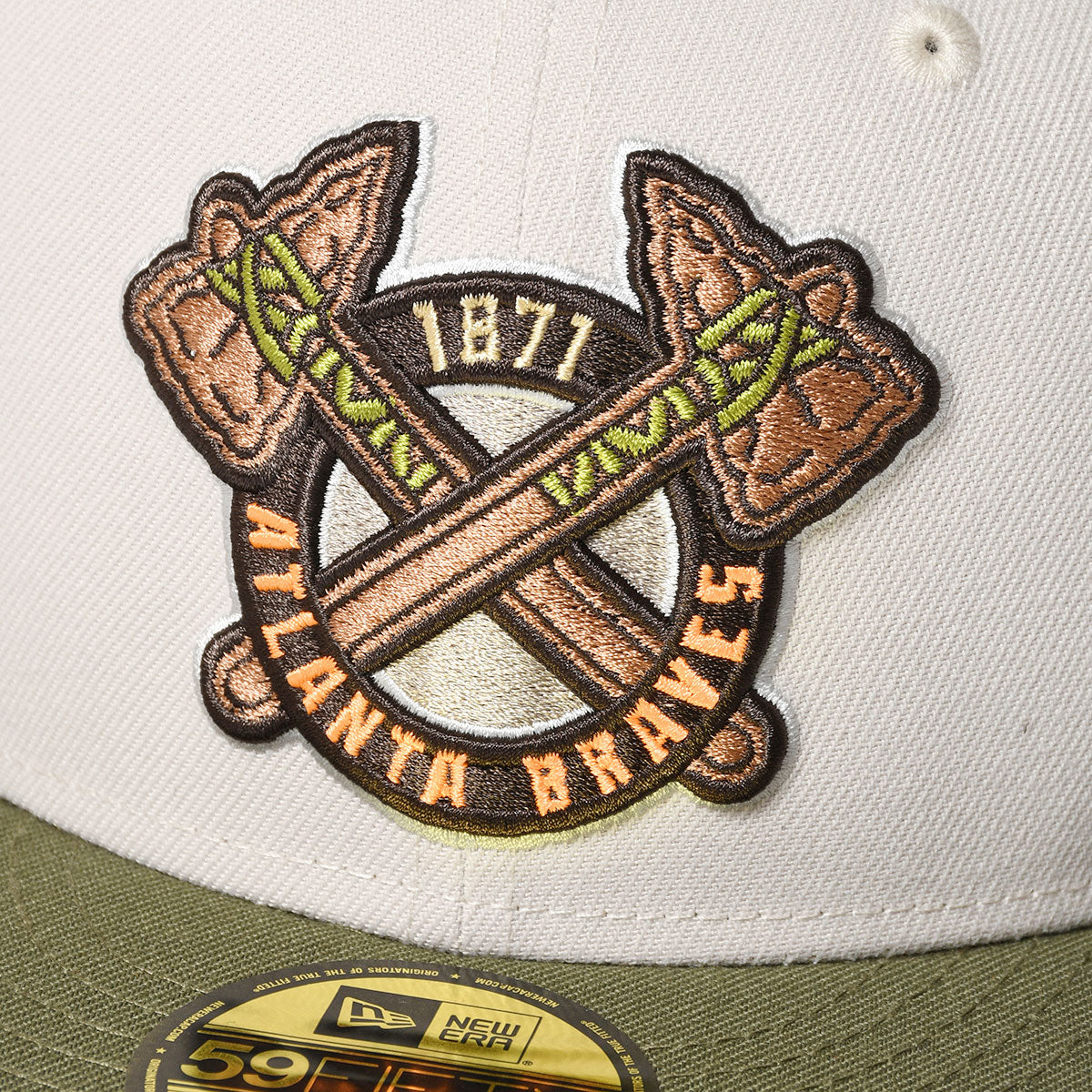 NEW ERA Atlants Braves - 150th ANV 59FIFTY STONE/OLIVE【13751171】