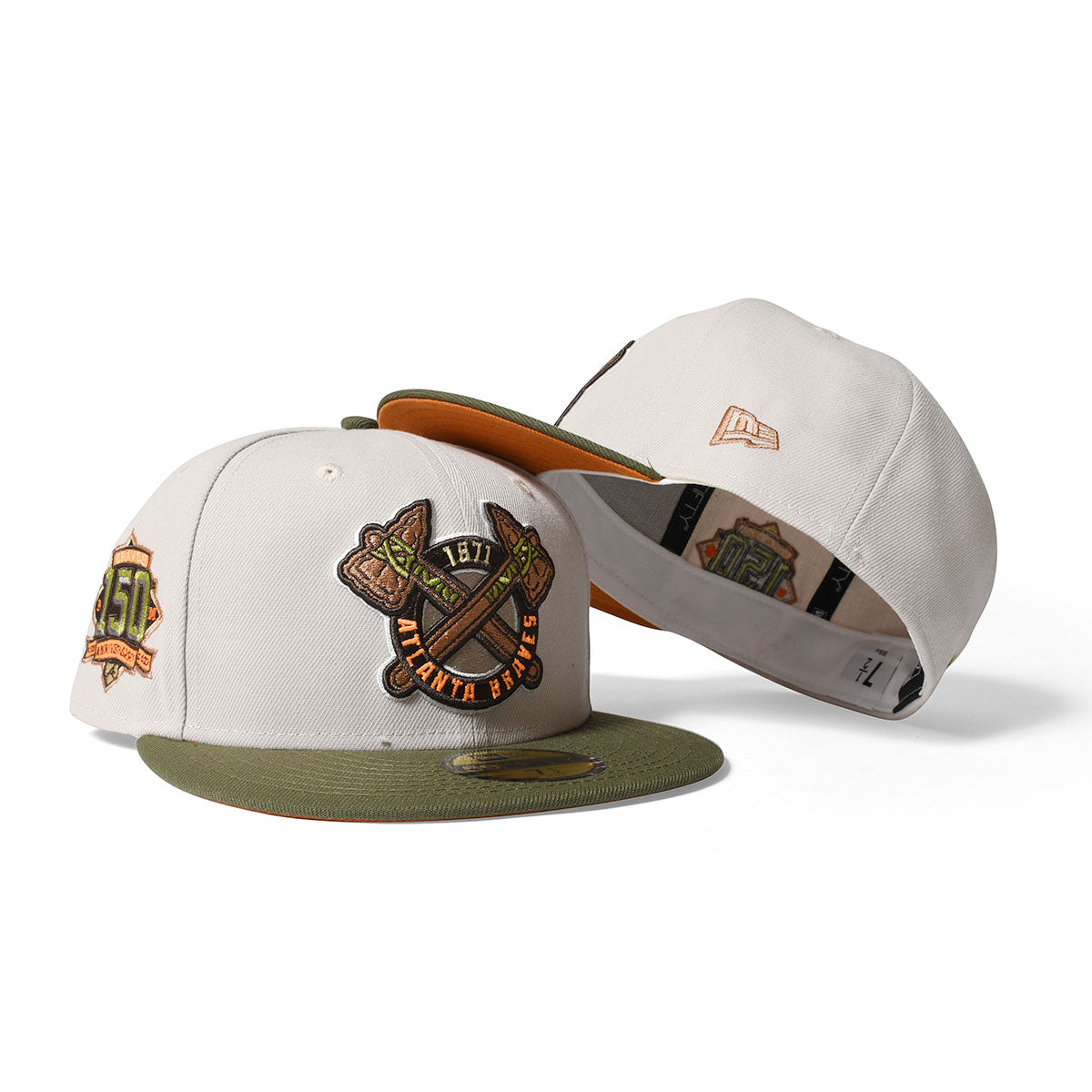 NEW ERA Atlants Braves - 150th ANV 59FIFTY STONE/OLIVE【13751171】