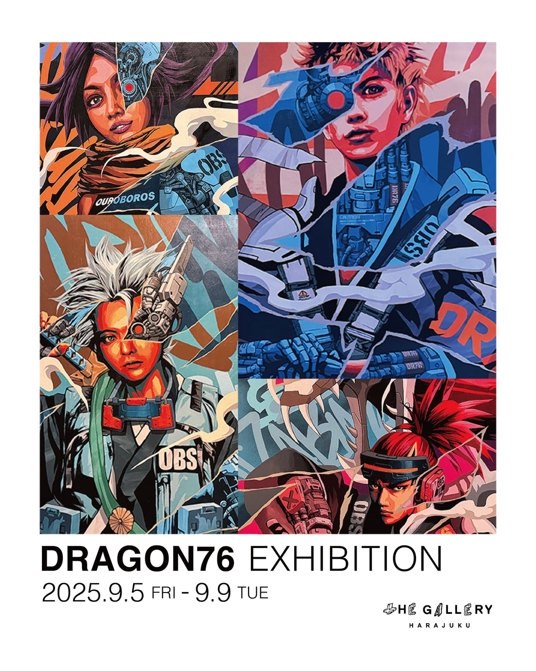 「DRAGON76」の個展がtHE GALLERY HARAJUKUにて開催!