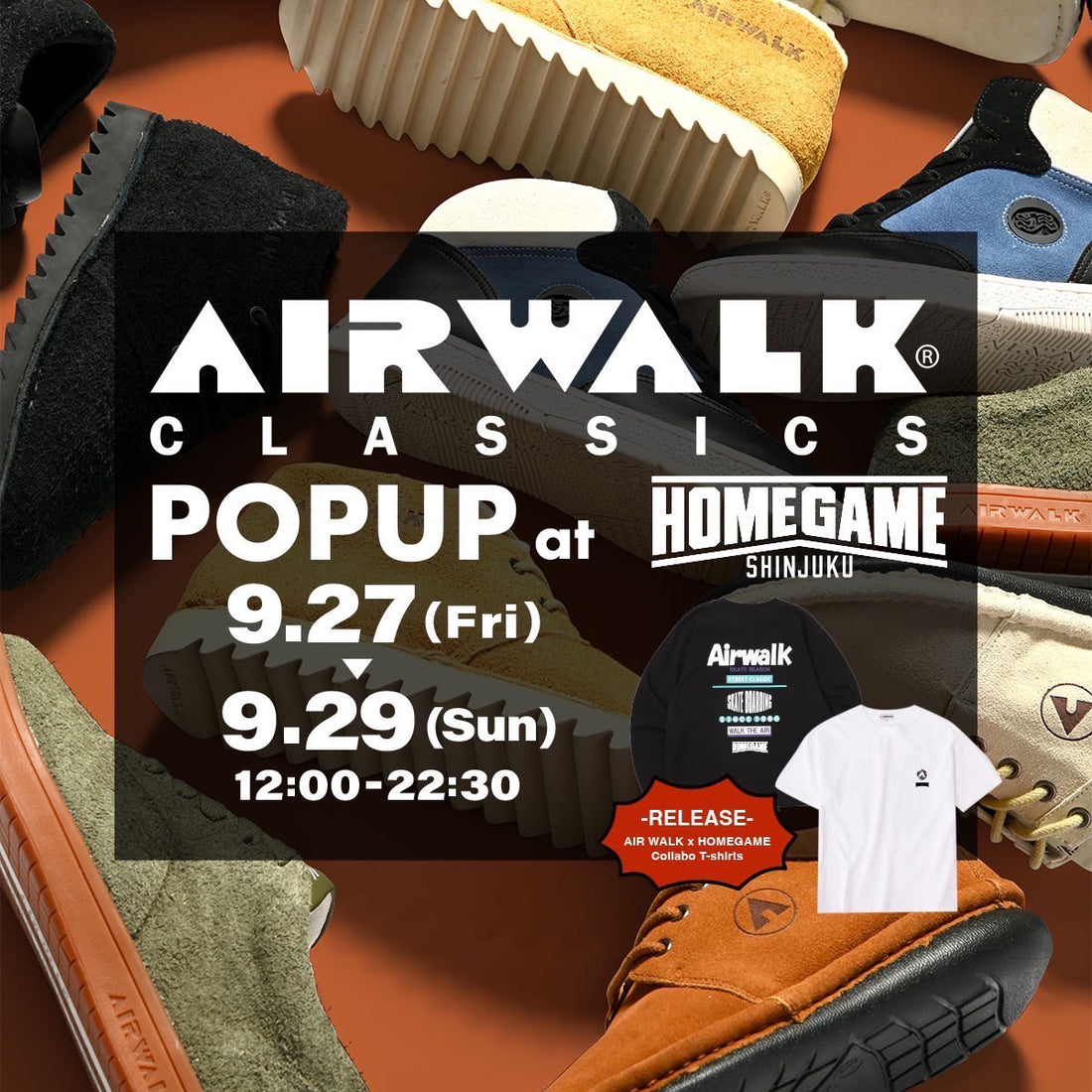 AIRWALK CLASSICS POP UP 9.27(FRI)-9.29(SUN)