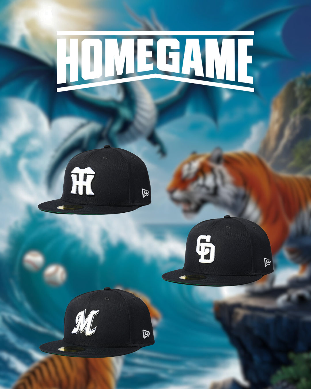 4/21 12時よりHOMEGAME CUSTOM NEW ERA 59FIFTYが抽選開始！