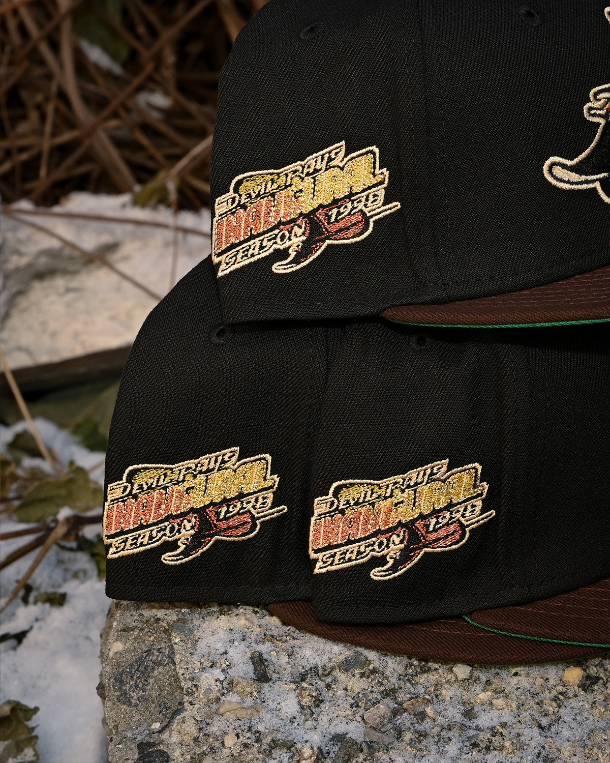 NEW ERA - Tampa Bay Devil Rays 1998 Inaugural Black/Walnut