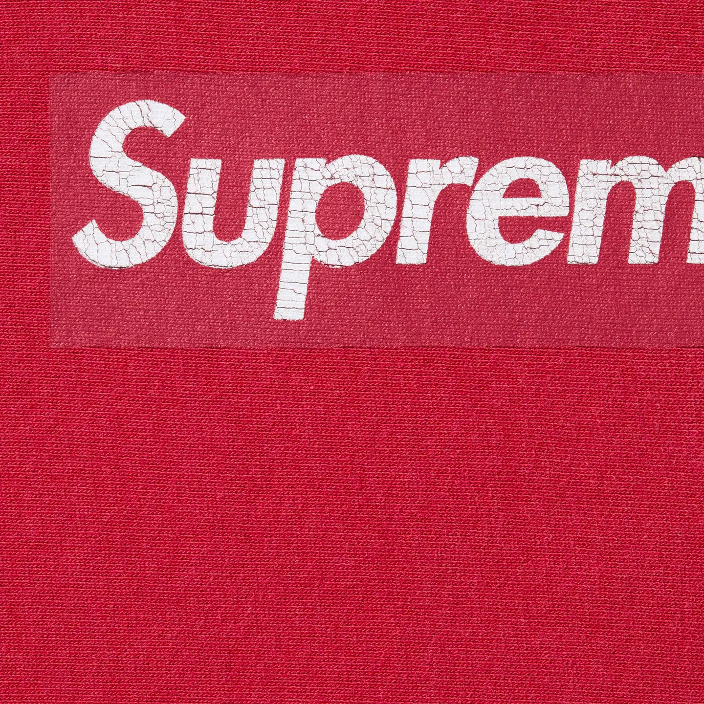 Supreme - Washed Box Logo Crewneck Red