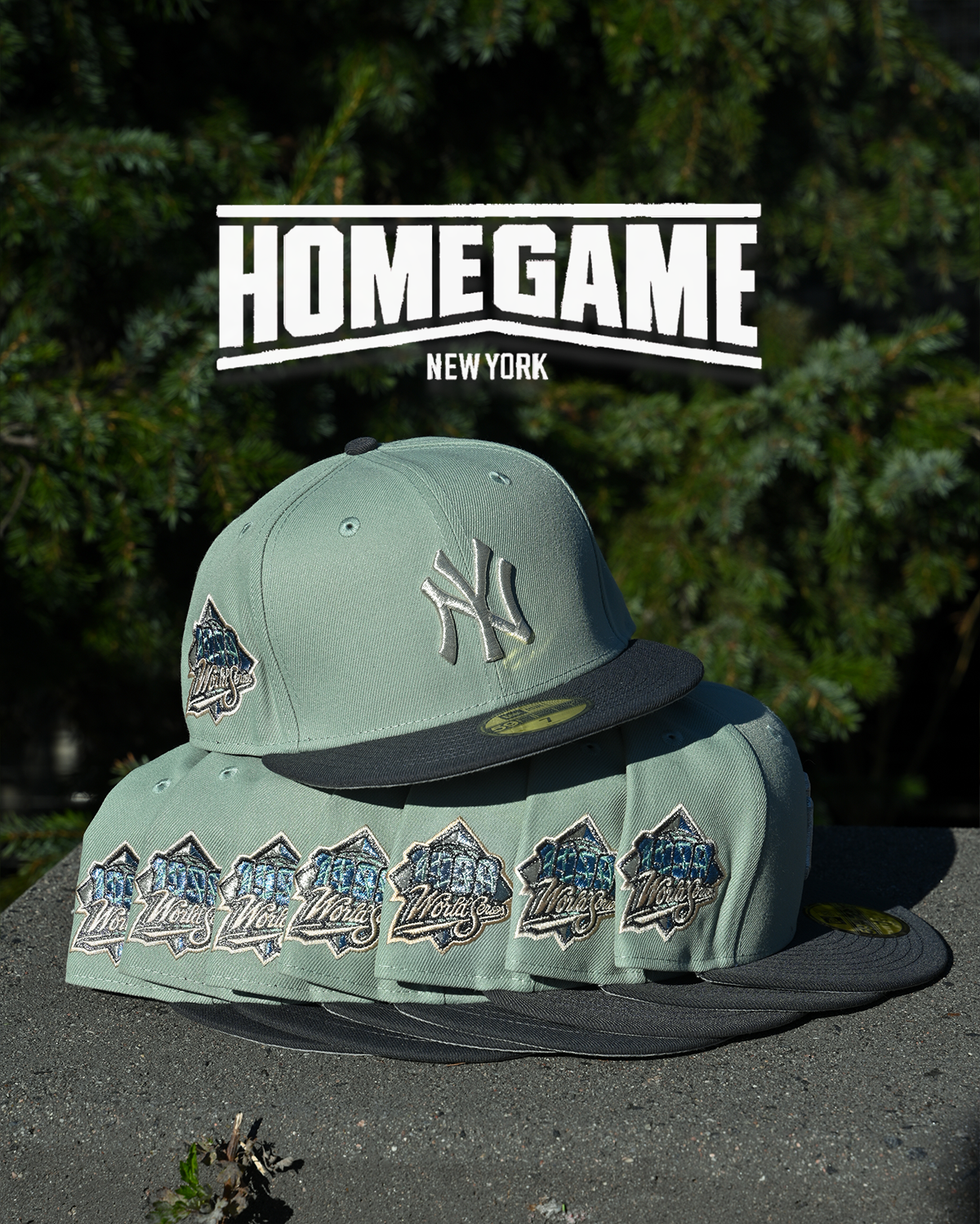 NEW ERA New York Yankees - 59Fifty 1999 World Series Everest Green/Dark Graphite