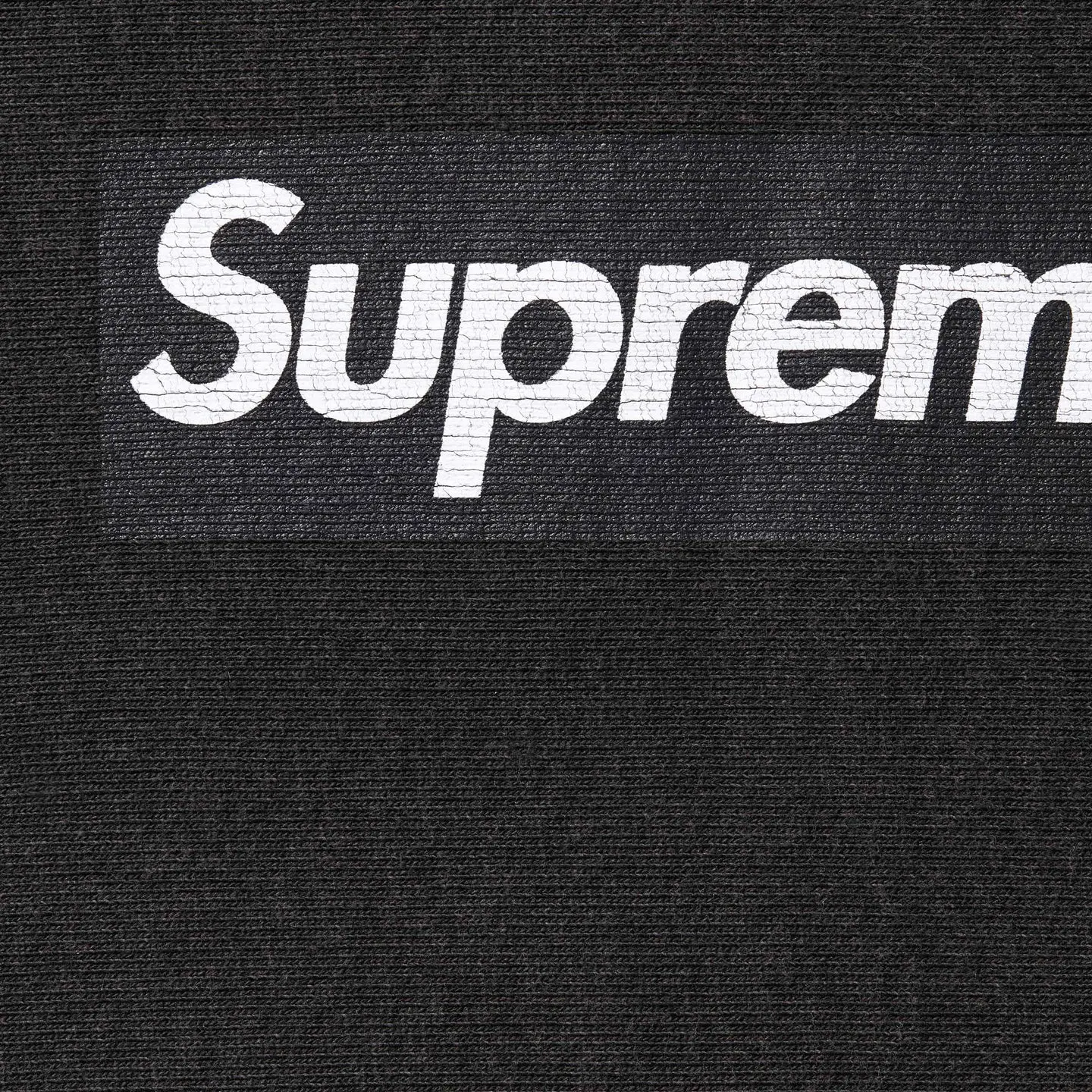 Supreme Washed Box Logo Crewneck Black