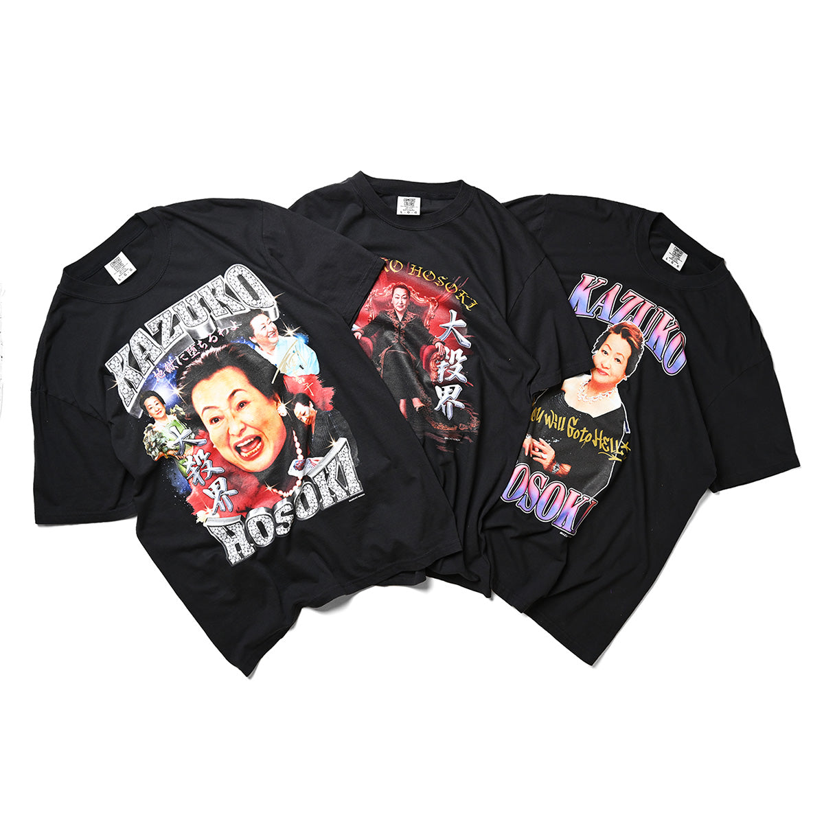 Tシャツ・アパレル KAZUKO HOSOKI LEGENDARY RAP TEES TYPE2 受注販売：7月中旬頃より順次発送】KAZUKO HOSOKI LEGENDARY RAP TEES