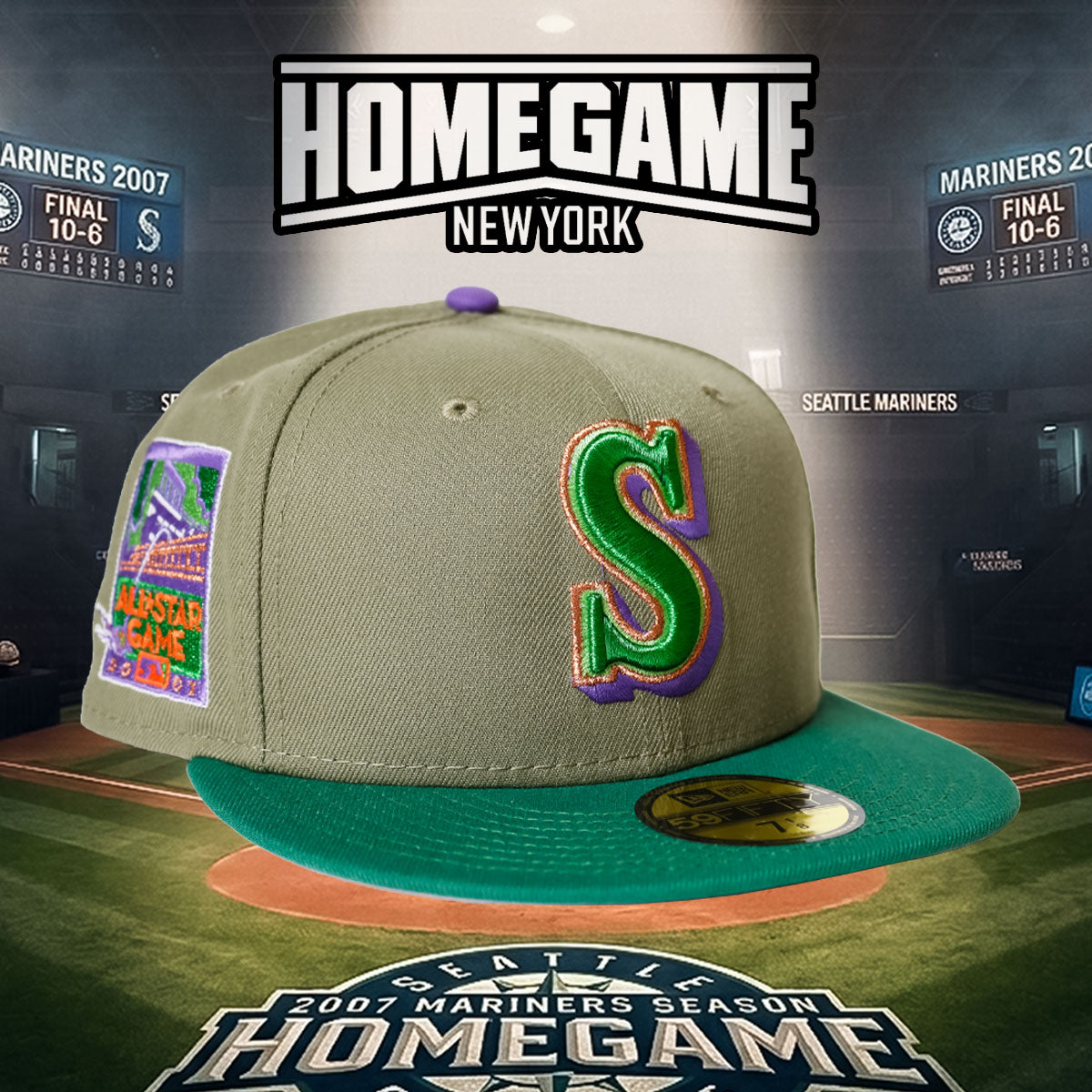 NEW ERA - Seattle Mariners 2007 All Star Game 59Fifty Green/Emerald Green