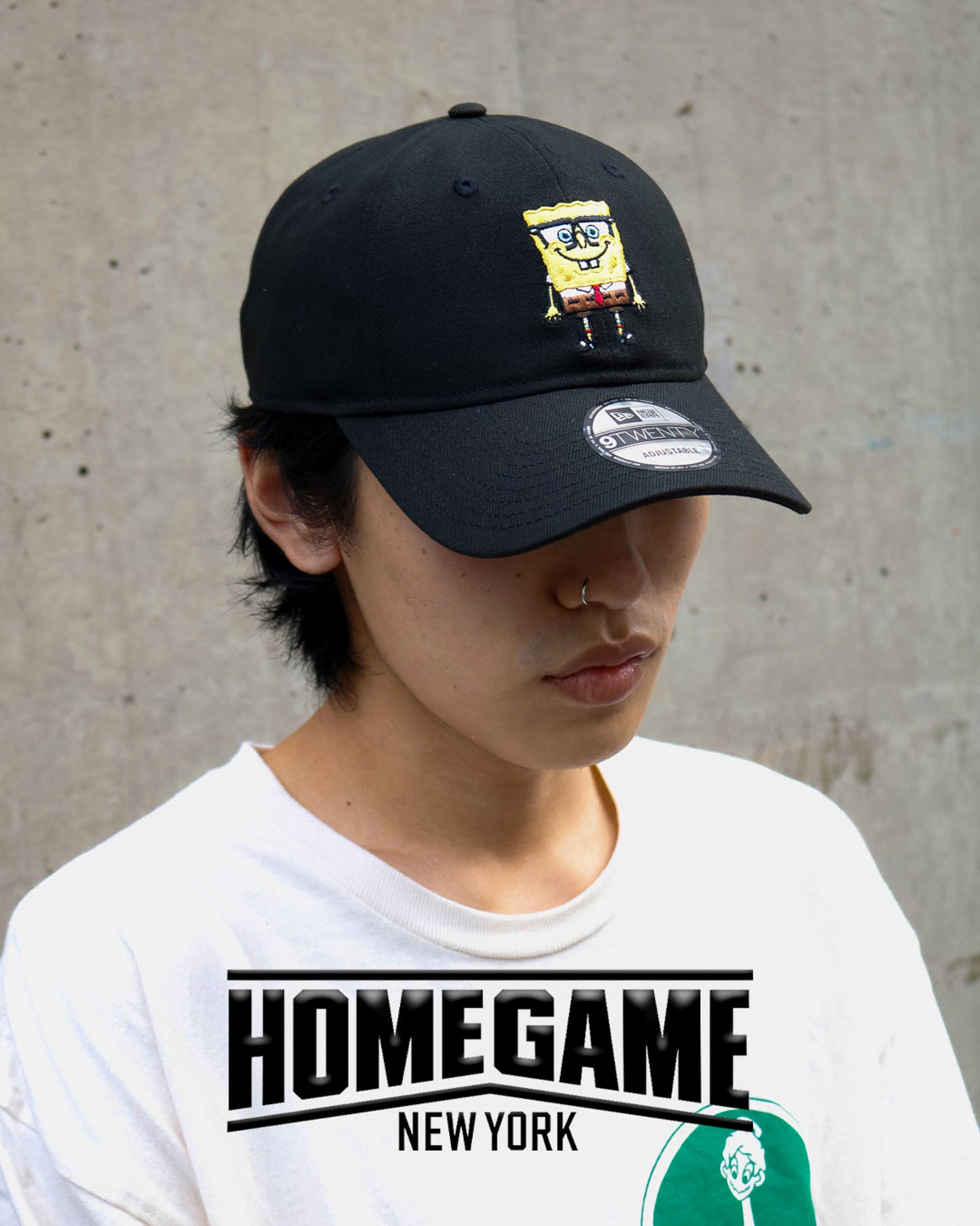 New Era × Nickelodeon - SPONGEBOB 9TWENTY PATRICK SALMON BLACK