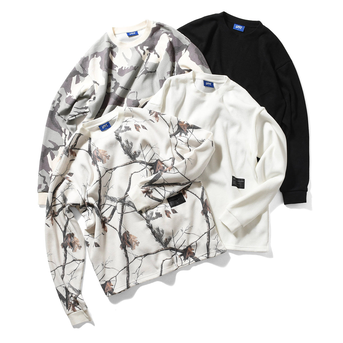 LFYT - WAFFLE THERMAL L/S TEE【LA250104】