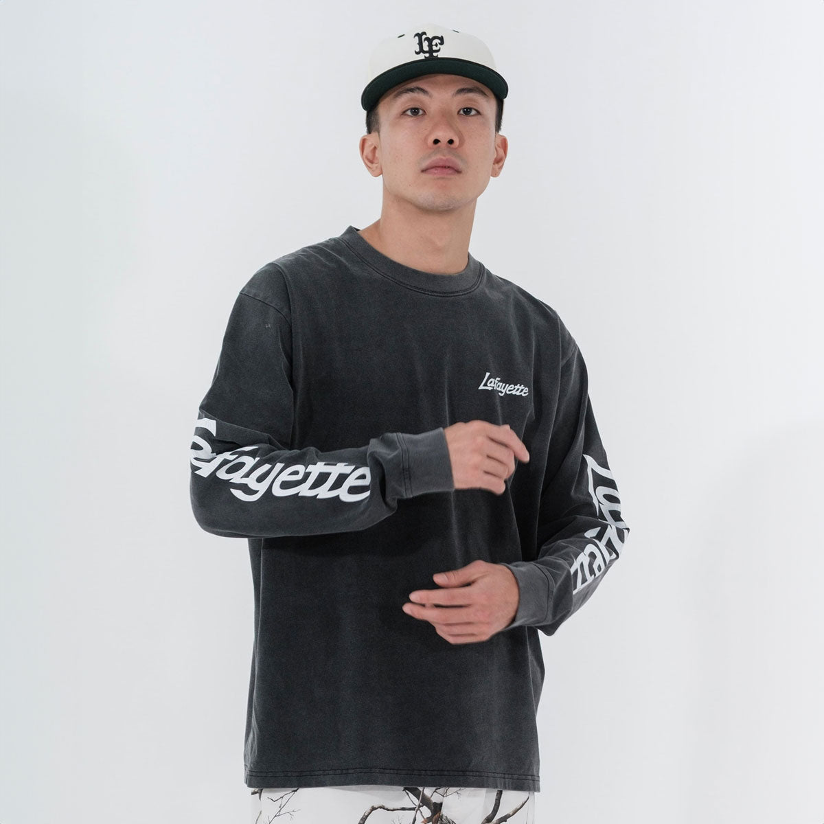 LFYT - SLEEVE LOGO WASHED L/S TEE LA250107