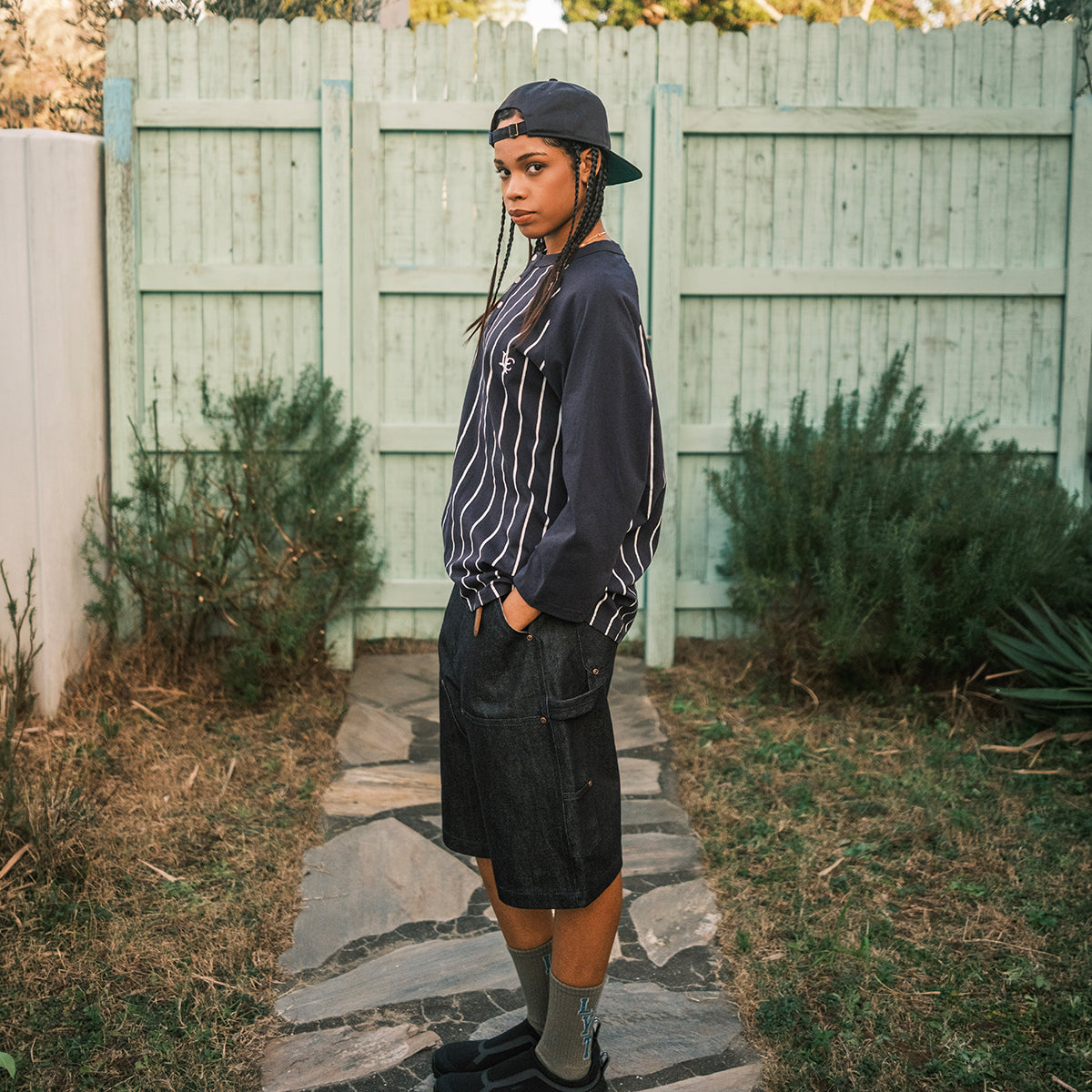 LFYT - PINSTRIPE RAGLAN SLEEVE TEE 【LS260102】