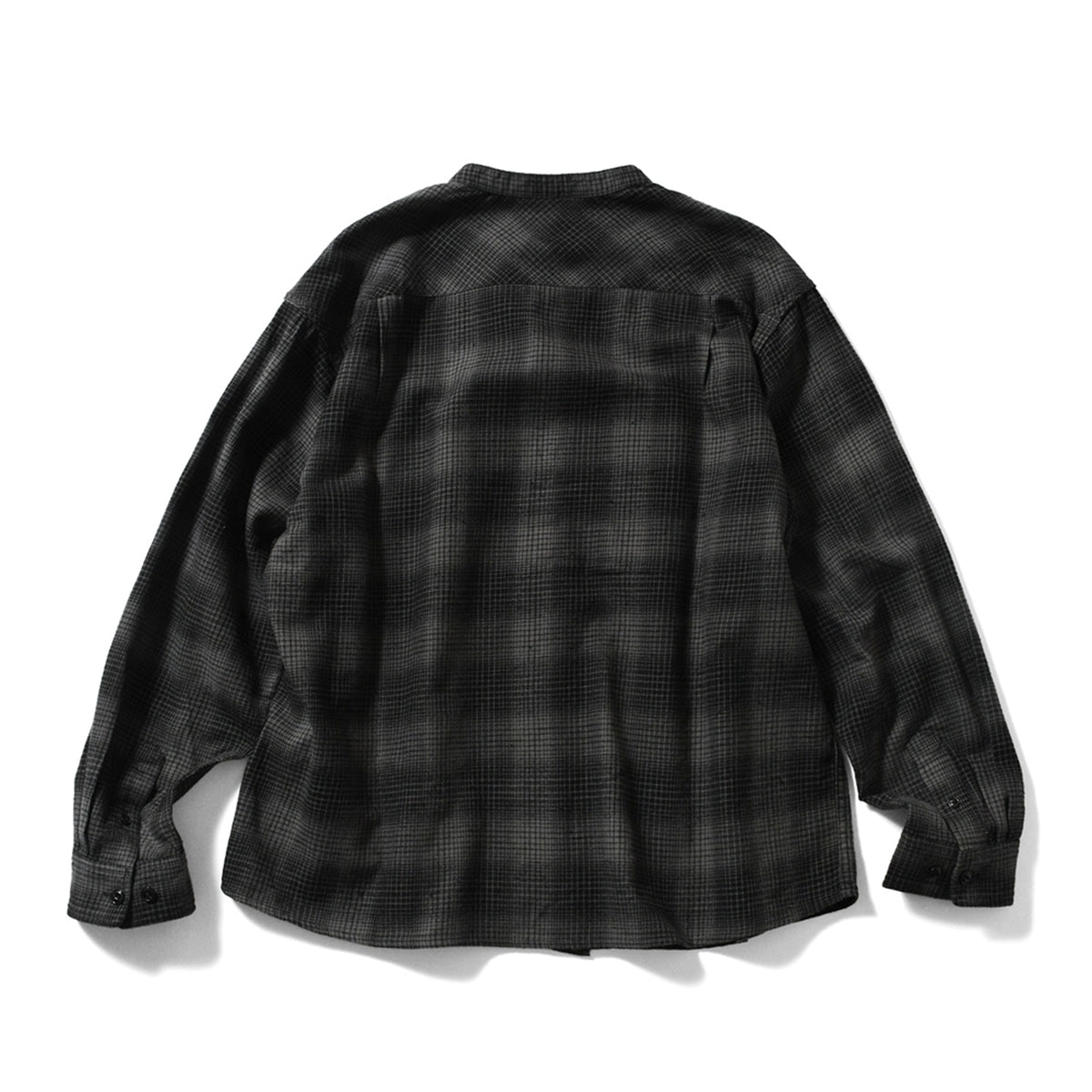 LFYT - NEP TWILL CHECK BAND COLLAR SHIRT LA250202