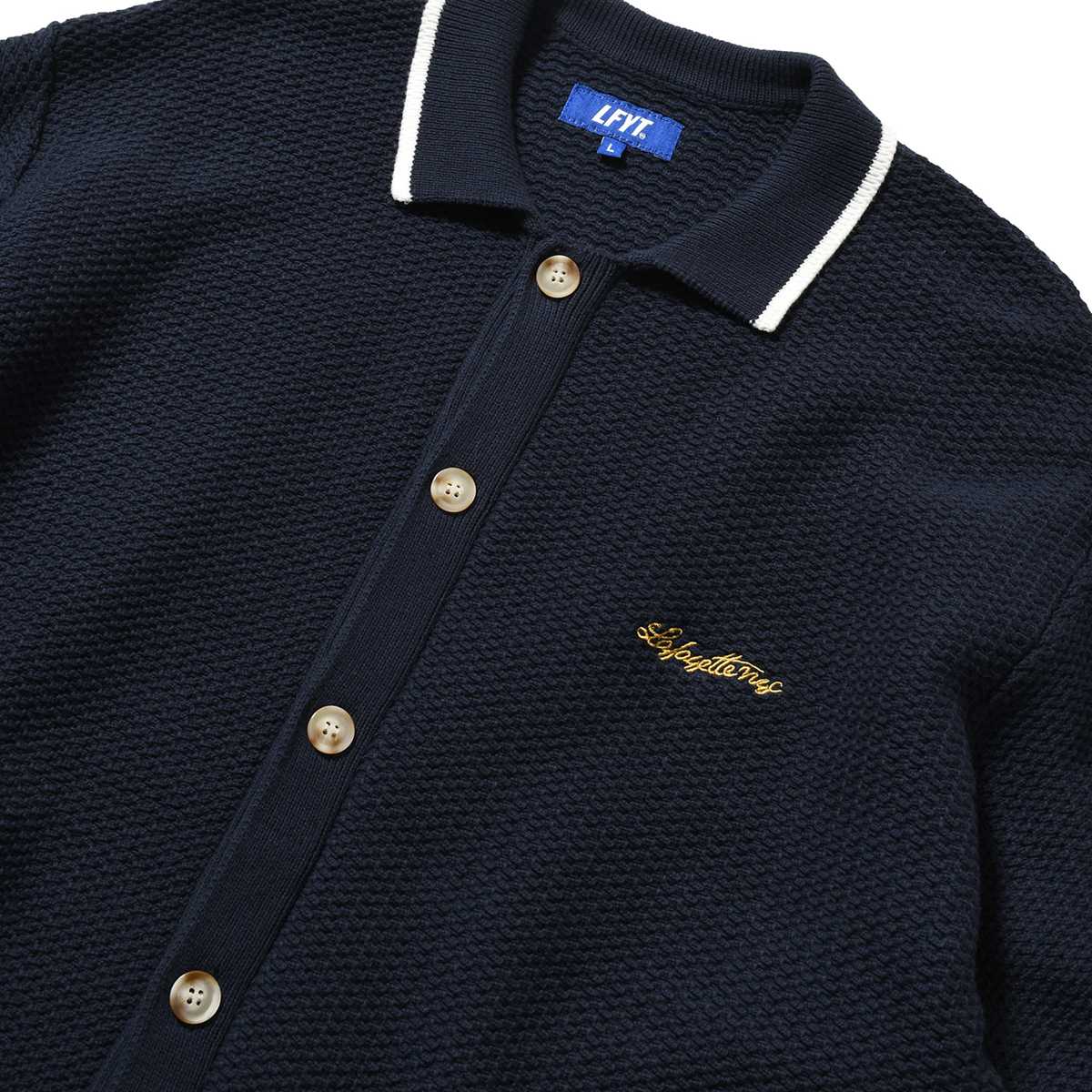 LFYT - RAVEN PATTERN SUMMER KNIT SHIRT 【LS260203】