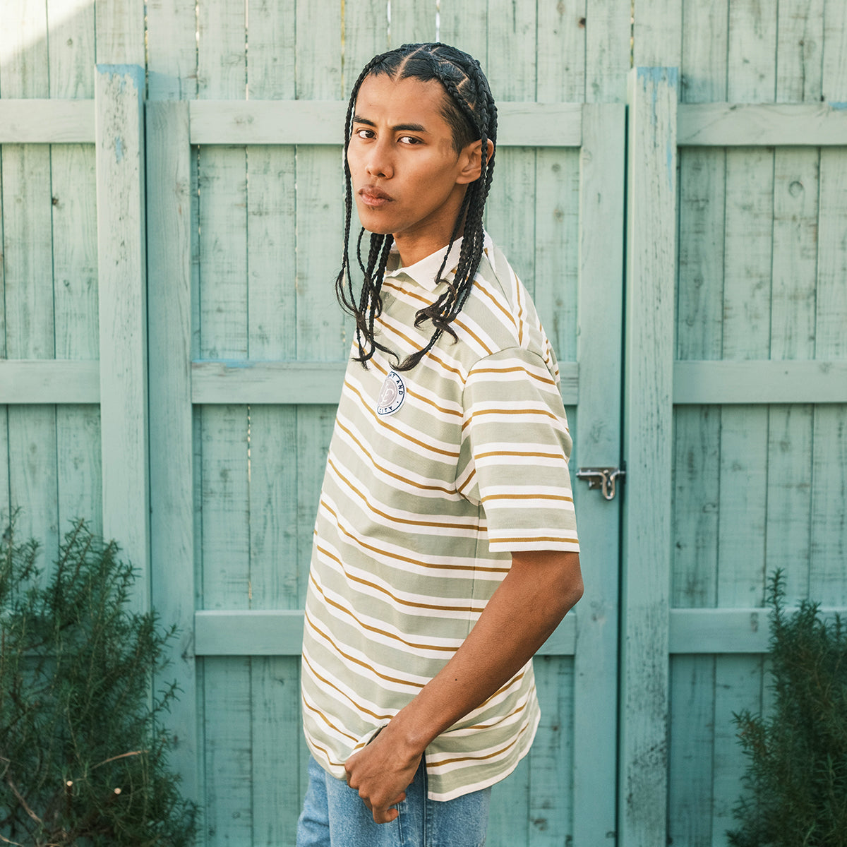 LFYT - ATHLEISURE STRIPED POLO SHIRT【LS260205】