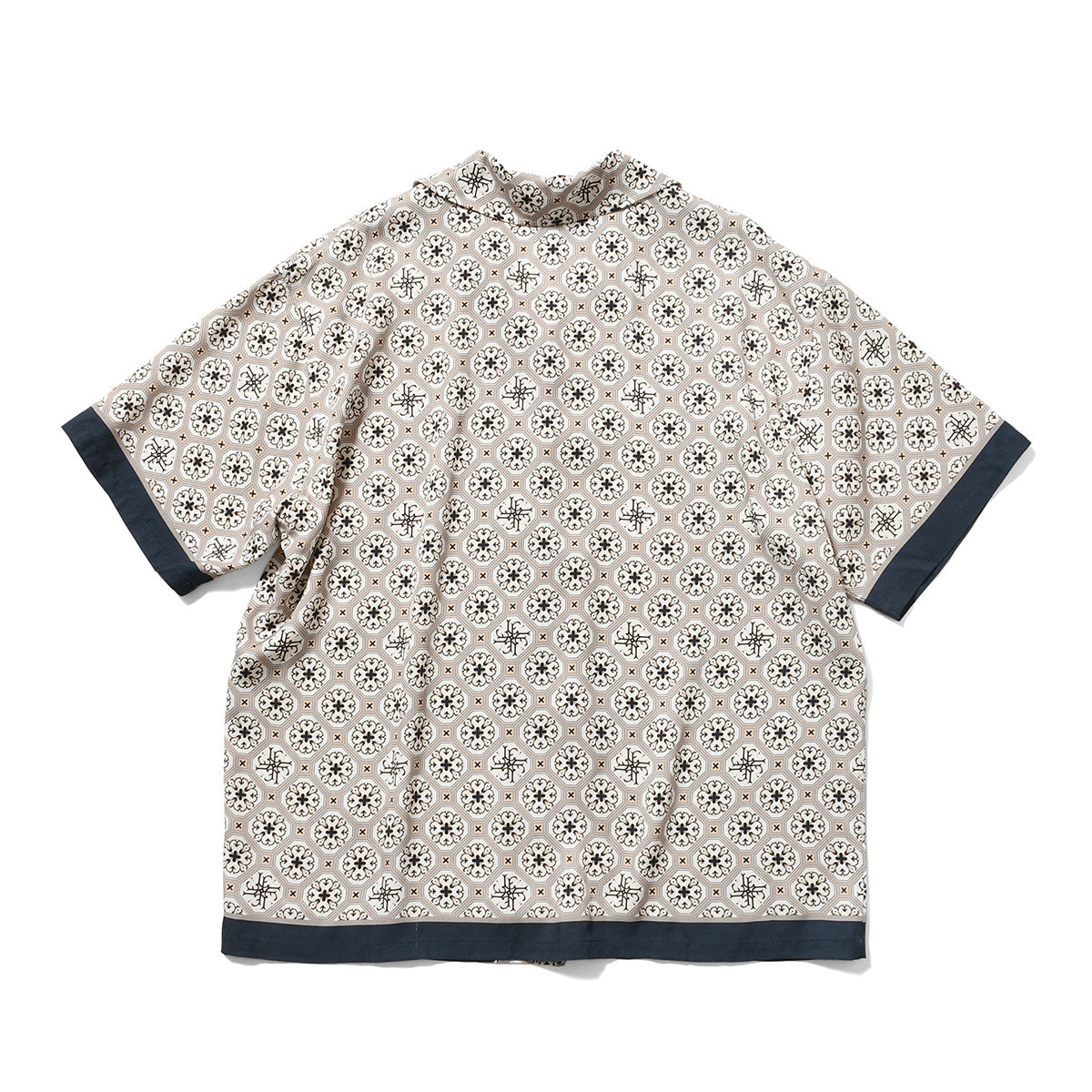 LFYT - ARABESQUE PATTERN OPEN COLLAR SHIRT【LS260206】