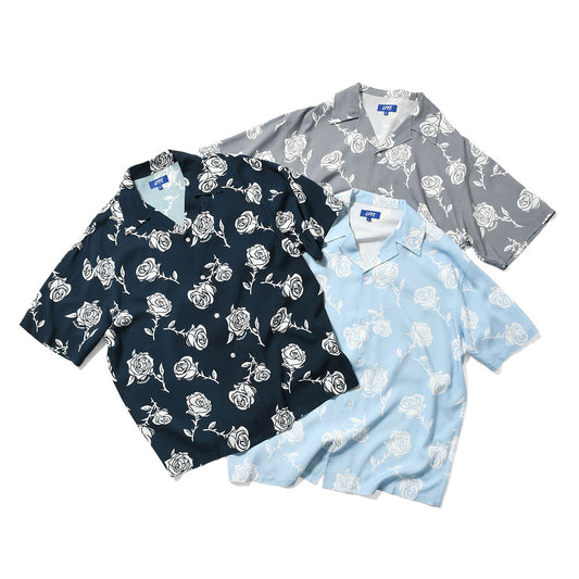 LFYT - ROSE OPEN COLLAR SHIRT【LS260207】