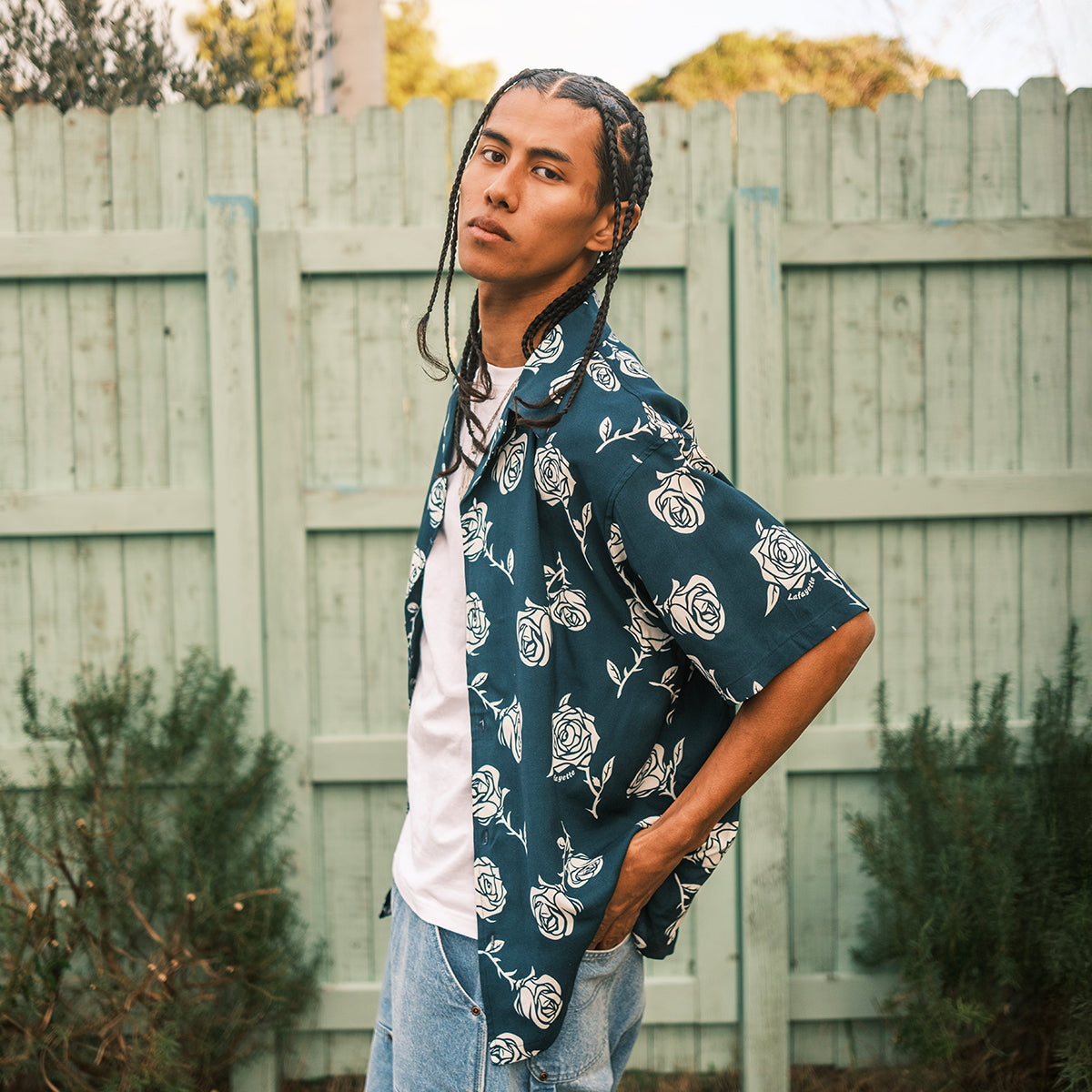 LFYT - ROSE OPEN COLLAR SHIRT【LS260207】