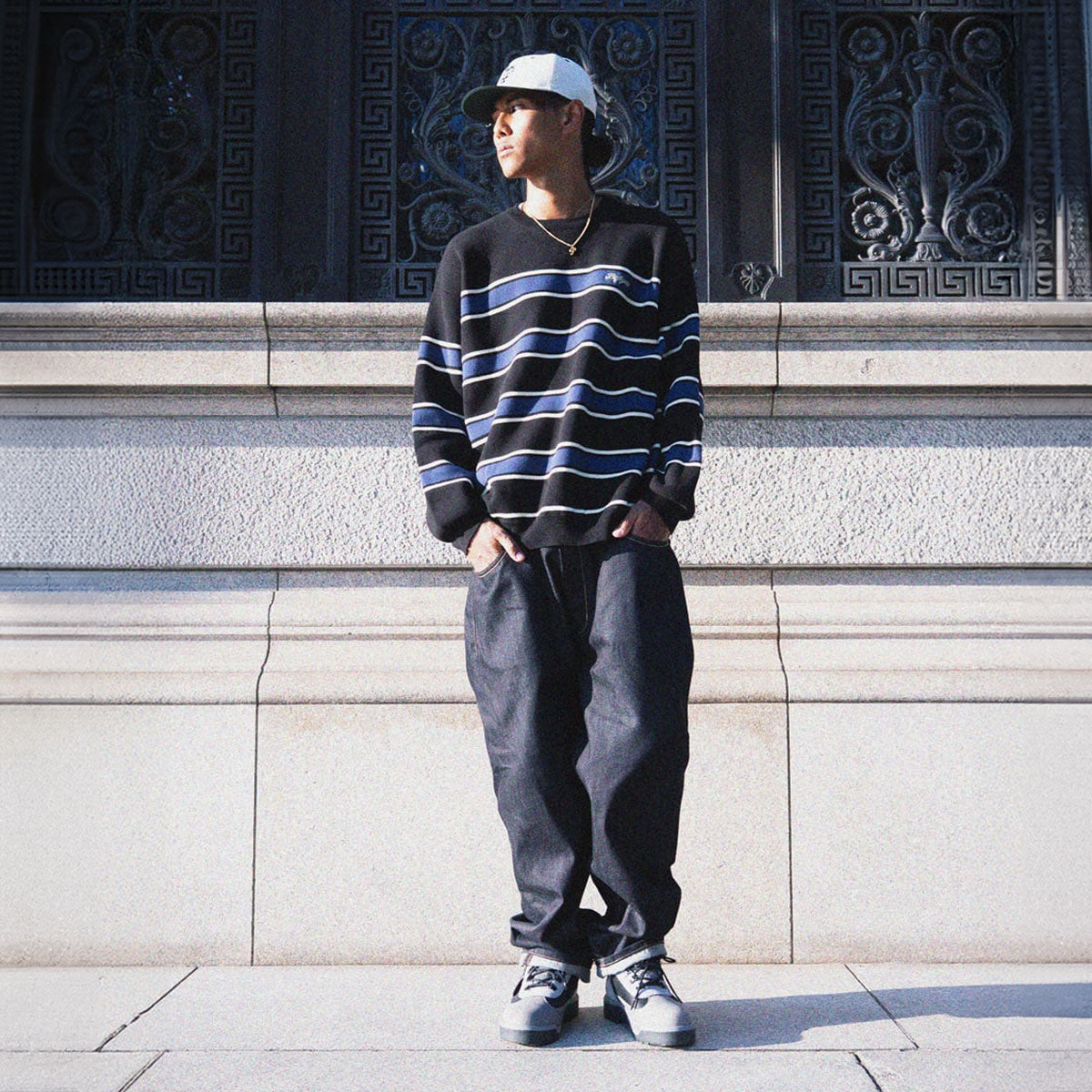 HERITAGE - COTTON KNIT SWEATER【LA250401】