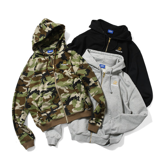 LFYT - GOLD L LOGO ZIP HOODIE【LS260501】