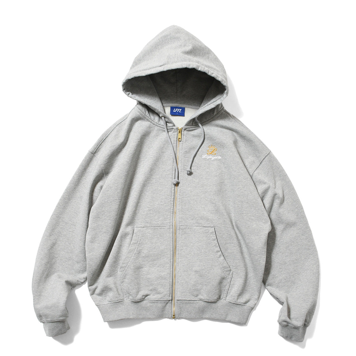 LFYT - GOLD L LOGO ZIP HOODIE【LS260501】