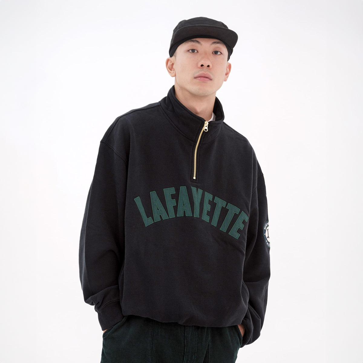 LA250702 ARCH LOGO HALFZIP SWEATSHIRT