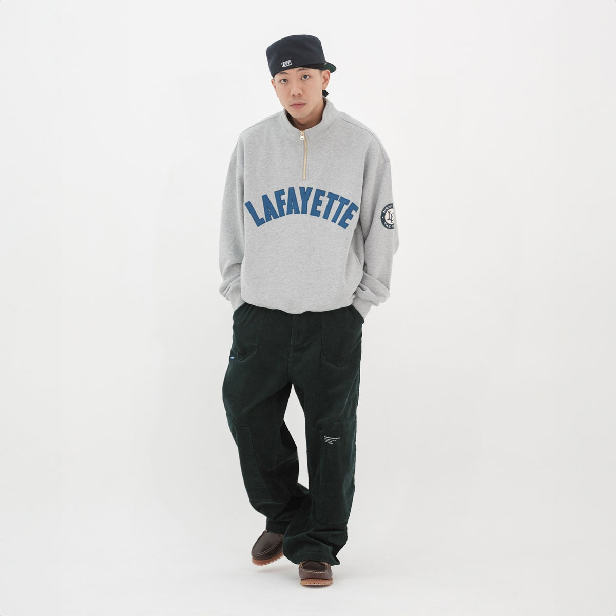 LA250702 ARCH LOGO HALFZIP SWEATSHIRT