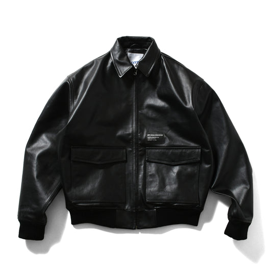 LEATHER EMBOSS JACKET【LA251006】