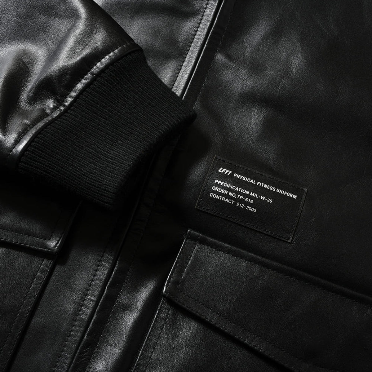 LEATHER EMBOSS JACKET【LA251006】