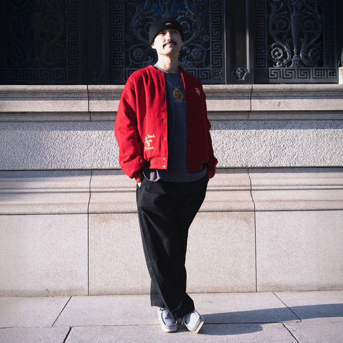 HERITAGE MELTON EMBLEM JACKET【LA251007】