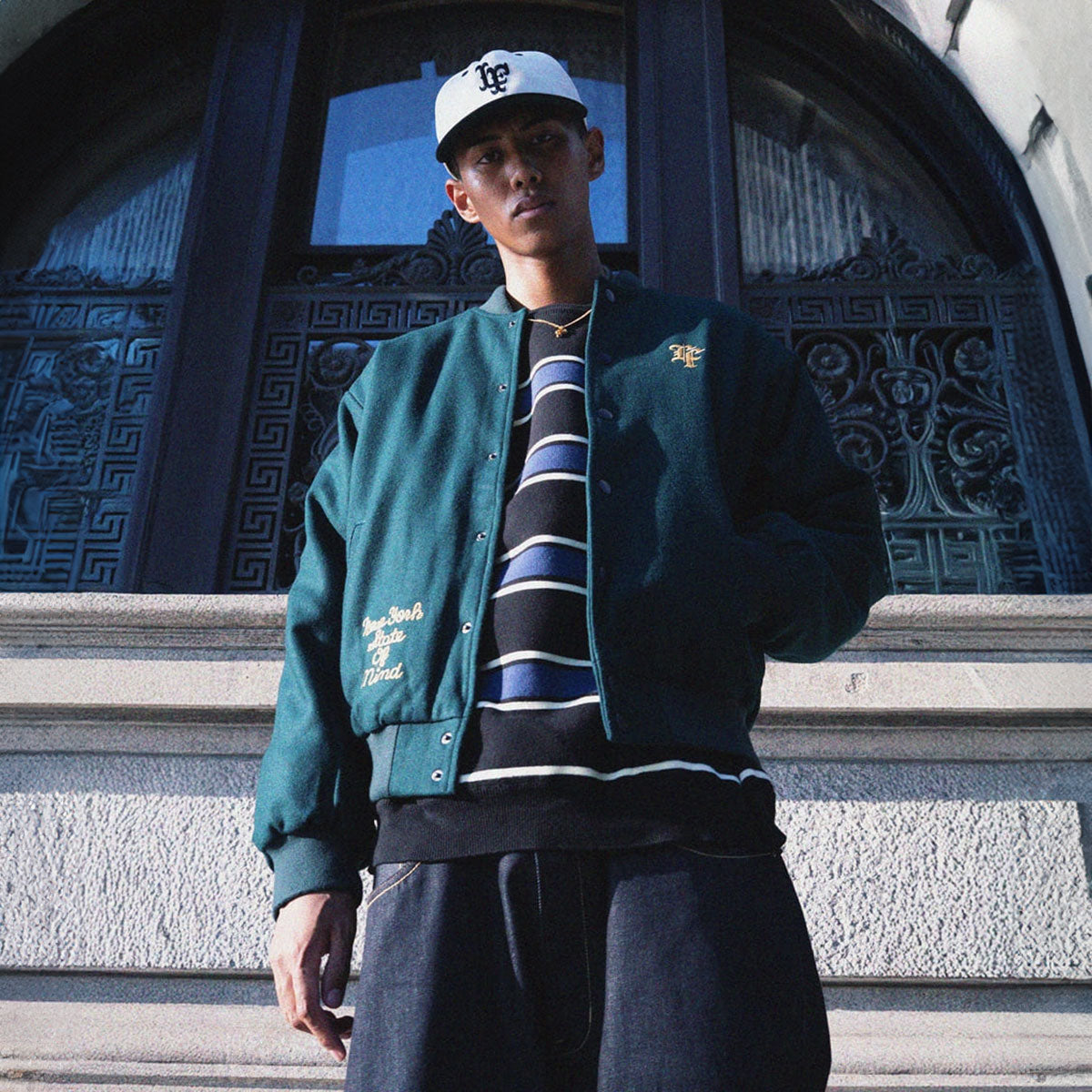 HERITAGE MELTON EMBLEM JACKET【LA251007】