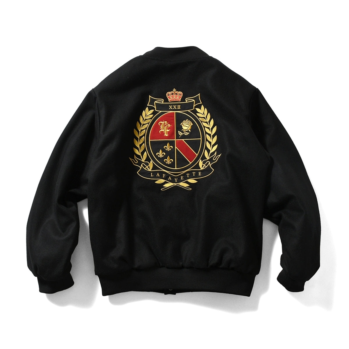 HERITAGE MELTON EMBLEM JACKET【LA251007】