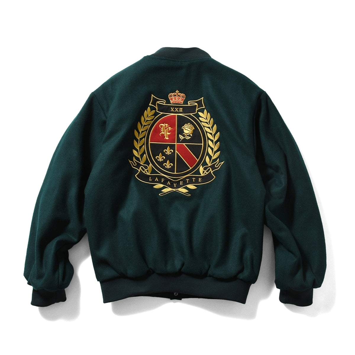 HERITAGE MELTON EMBLEM JACKET【LA251007】