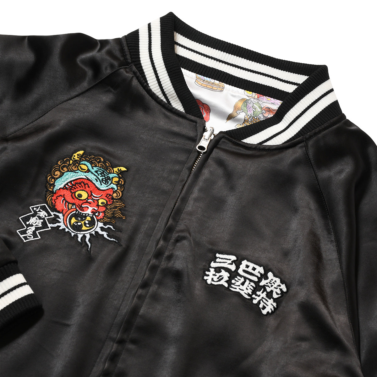 Unlogical PoemNathalie Lete刺繍ジャケット LFYT x THREE TIDES TATTOO - HORIMATSU REVERSILE JACKET【LE261001