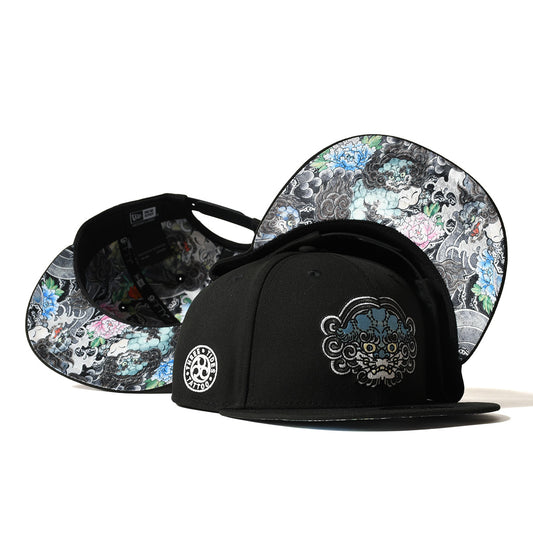 LFYT×THREE TIDES TATTOO - NEW ERA SHISHI 9FIFTY BLACK【LE251404】